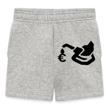gas pump - Baby Shorts - heather grey - Front