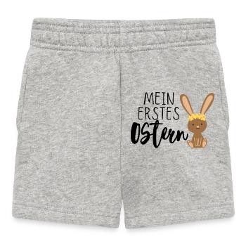 Mein erstes Ostern - Baby Shorts - Grau meliert - Vorne