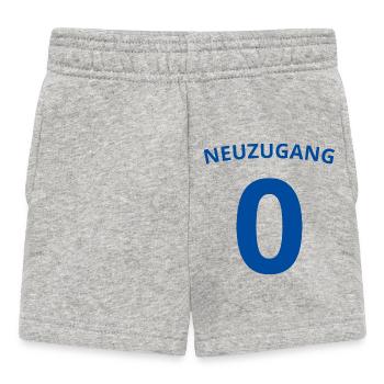 Baby Neuzugang - Geschenk zur Geburt - Baby Shorts - Grau meliert - Vorne