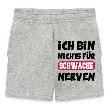 Baby Schwache Nerven Nervt Laut Aktiv - Baby Shorts - Grau meliert - Vorne