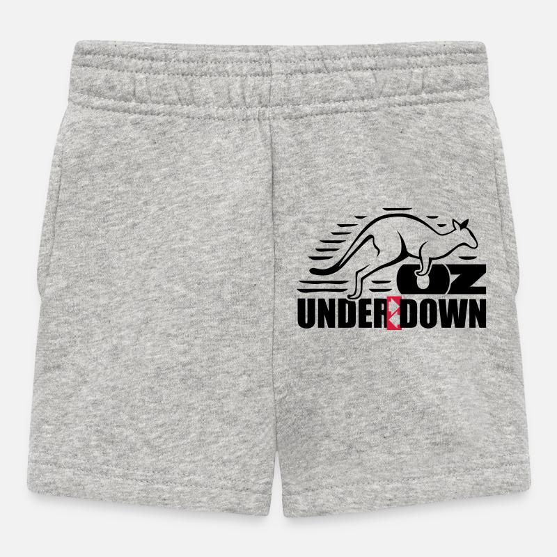 down under - Short Bébé - gris chiné