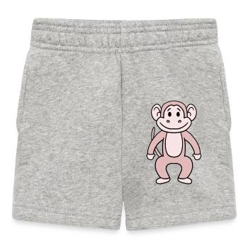 Singe - Short Bébé - gris chiné - Devant