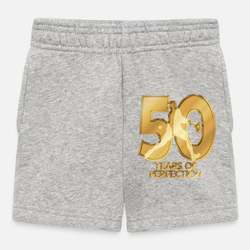 50 ans - Short Bébé - gris chiné