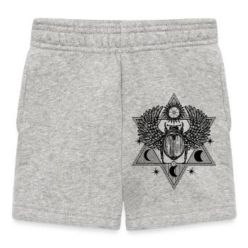 Conception du symbole du scarabée mystique - Short Bébé - gris chiné - Devant