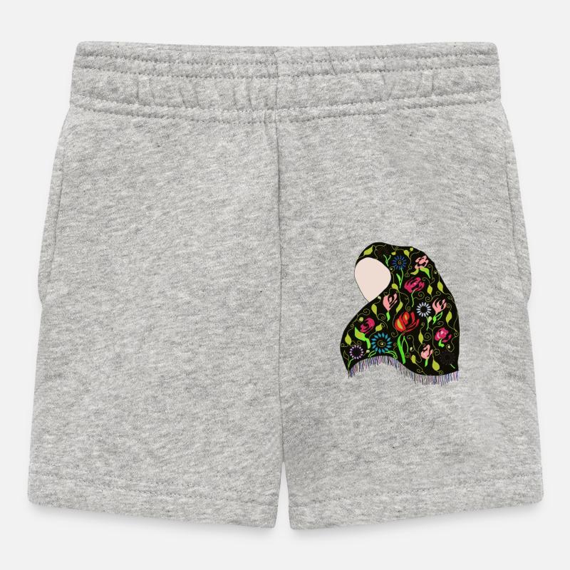 Taschentuch - Baby Shorts - Grau meliert