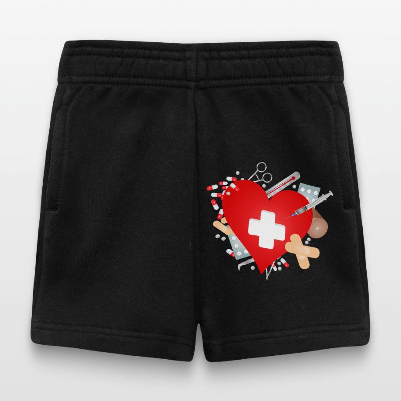 Erste Hilfe Set oder Reiseapotheke mit Herz Baby Shorts