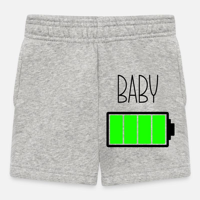 Bébé de batterie - Short Bébé - gris chiné