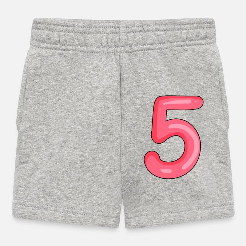 5 - Short Bébé - gris chiné