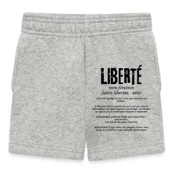 Liberté - Short Bébé - gris chiné - Devant