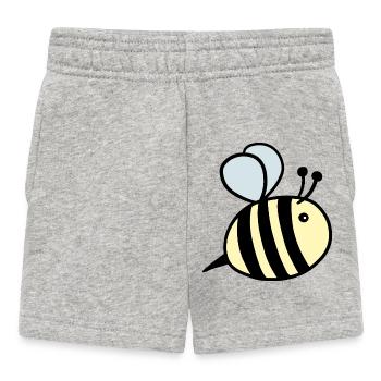 Pastel bourdon - Short Bébé - gris chiné - Devant