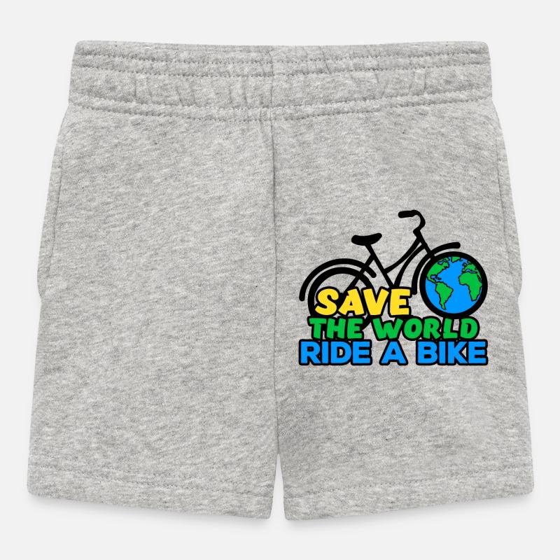 Umwelt Mutter Erde Statement Umweltschutz - Baby Shorts - Grau meliert