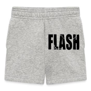 FLASH CLAIM mit Blitz - Baby Shorts - Grau meliert - Vorne
