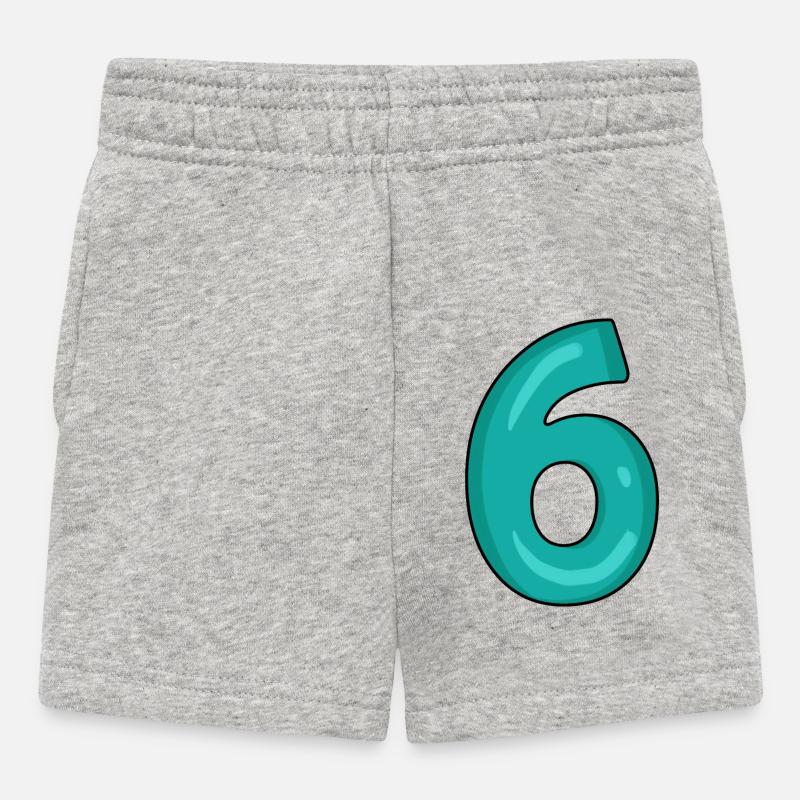 6 - Short Bébé - gris chiné