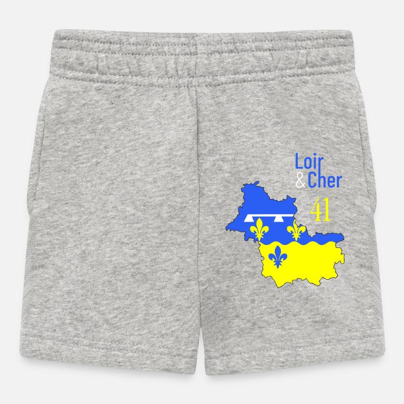 Loir et cher - Short Bébé - gris chiné