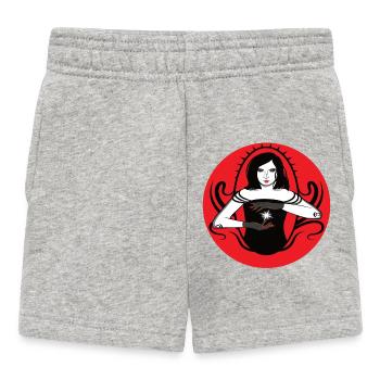 Sorcière mystique avec étoile - Short Bébé - gris chiné - Devant