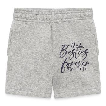 Besties pour toujours - Short Bébé - gris chiné - Devant