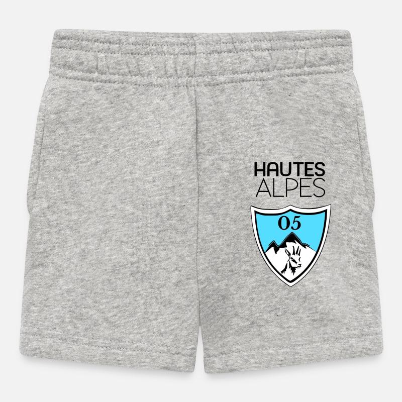 Hautes alpes - Short Bébé - gris chiné