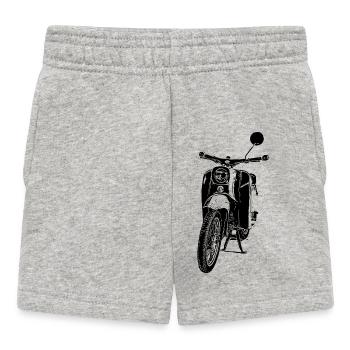 Schwalbe Moped - Baby Shorts - Grau meliert - Vorne