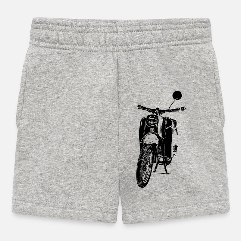 Schwalbe Moped - Baby Shorts - heather grey