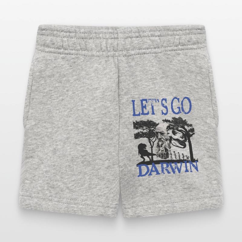 Idée cadeau textile Charles Darwin Evolution Short Bébé