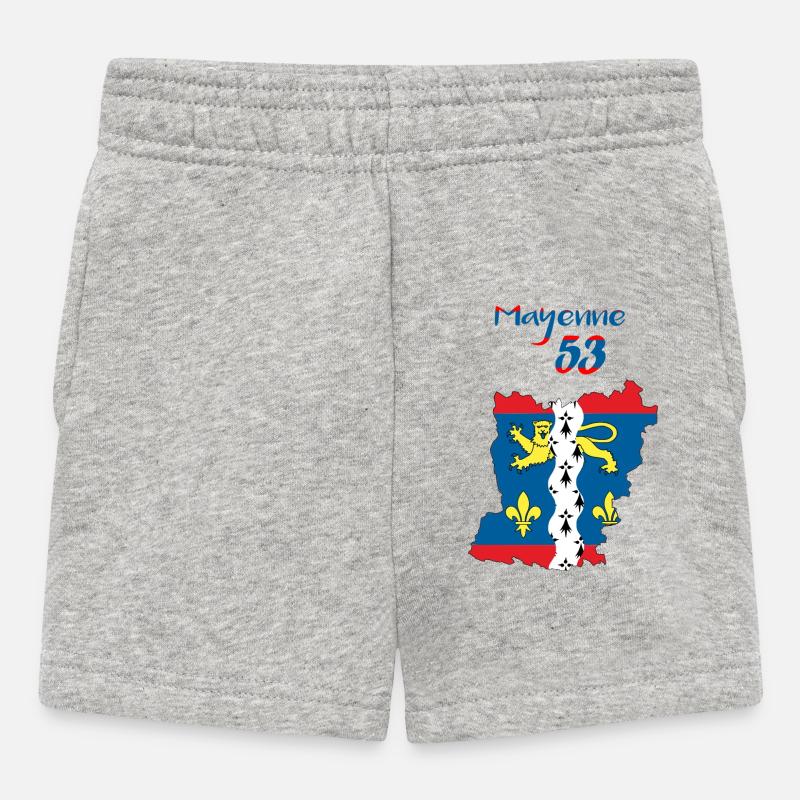 Mayenne - Short Bébé - gris chiné