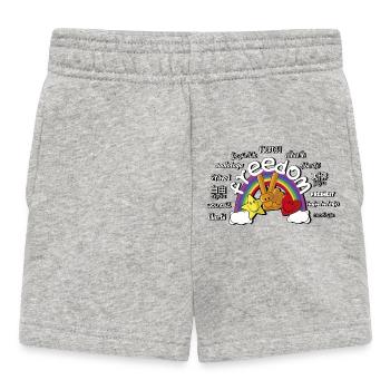 regenbogen - Baby Shorts - Grau meliert - Vorne