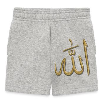 Islam Muslim Ramadan Allah - Baby Shorts - Grau meliert - Vorne