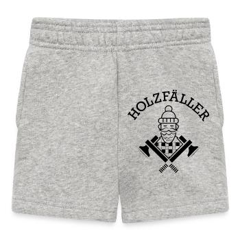 Symbole de bûcheron Hache Karo Icône de symbole viking - Short Bébé - gris chiné - Devant