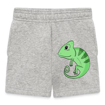 Caméléon - Short Bébé - gris chiné - Devant