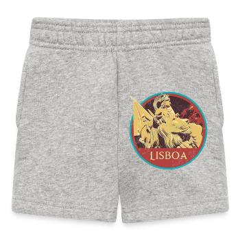Lisbon Portugal, augusta street - Baby Shorts - heather grey - Front