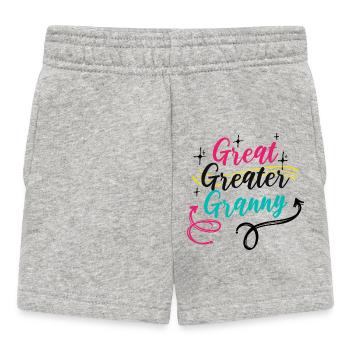 Großmutter Oma Spruch Rentnerin Alles Gute - Baby Shorts - Grau meliert - Vorne