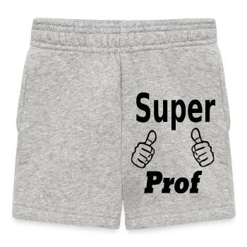 cadeau professeur - Short Bébé - gris chiné - Devant