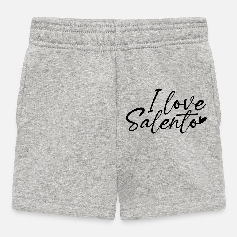 J’adore le Salento - Short Bébé - gris chiné