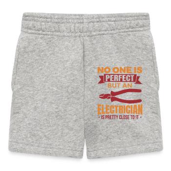 Funny electrician joke - Baby Shorts - heather grey - Front