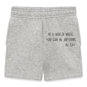 Funny design for gay rights - Baby Shorts - heather grey - Front