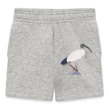 ibis bin Vogel - Baby Shorts - Grau meliert - Vorne