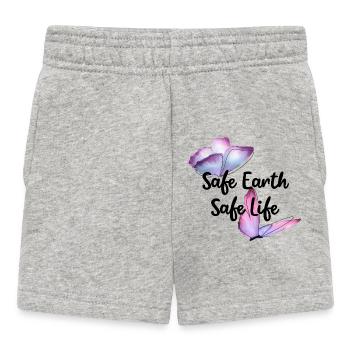 Terre sûre - Short Bébé - gris chiné - Devant
