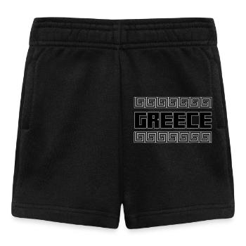 Grèce Pays Îles Hellas Symbole Cadeau - Short Bébé - noir - Devant