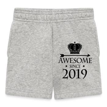 Millésime 2019 - Fantastique depuis 2019 - Short Bébé - gris chiné - Devant