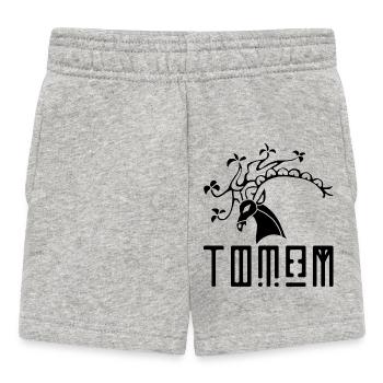 Schwarzwildtier-Totem - Baby Shorts - Grau meliert - Vorne