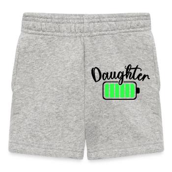 Neon Bar Equalizer Pattern - Baby Shorts - heather grey - Front