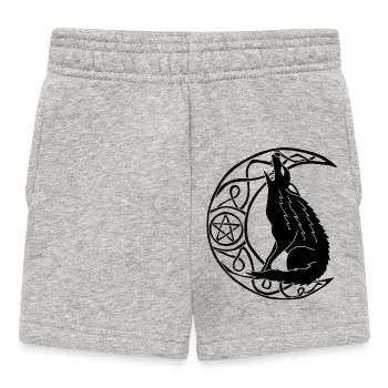 Hurlement du loup noir - Short Bébé - gris chiné - Devant