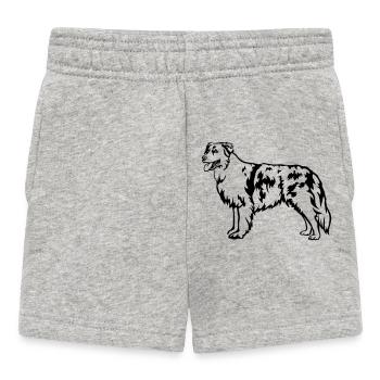 Berger australien - Short Bébé - gris chiné - Devant