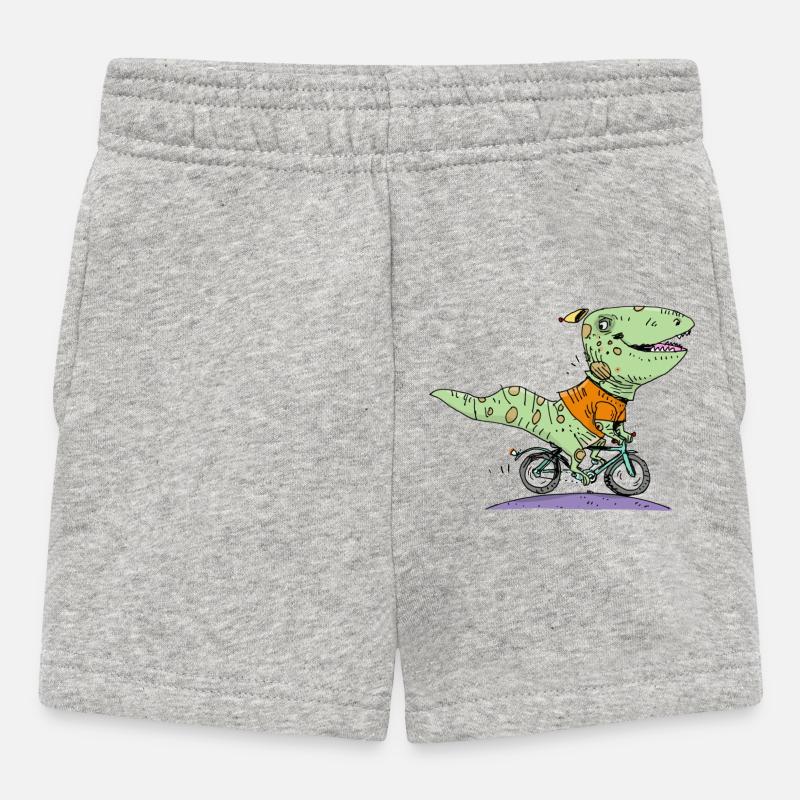 Saurien - Short Bébé - gris chiné