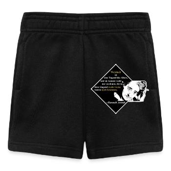 Hannah Arendt: Weisheit ist eine Tugend des Alter - Baby Shorts - Schwarz - Vorne