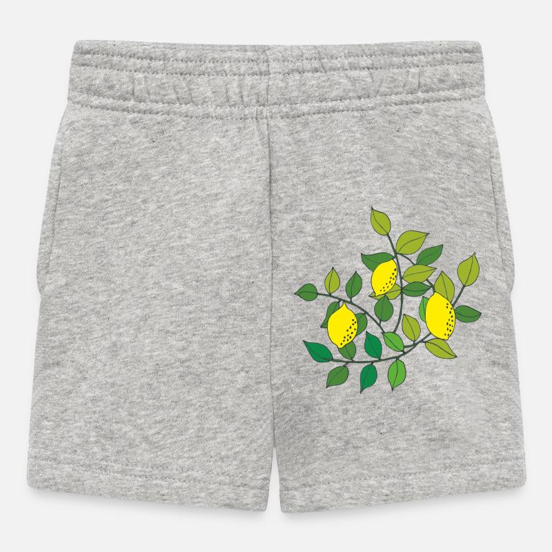 citronnier - Short Bébé - gris chiné