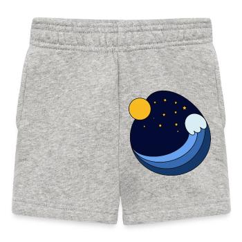 Onde nocturne - Short Bébé - gris chiné - Devant