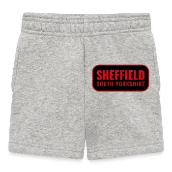 Sheffield Süd Yorkshire Retro Schild - Baby Shorts - Grau meliert - Vorne