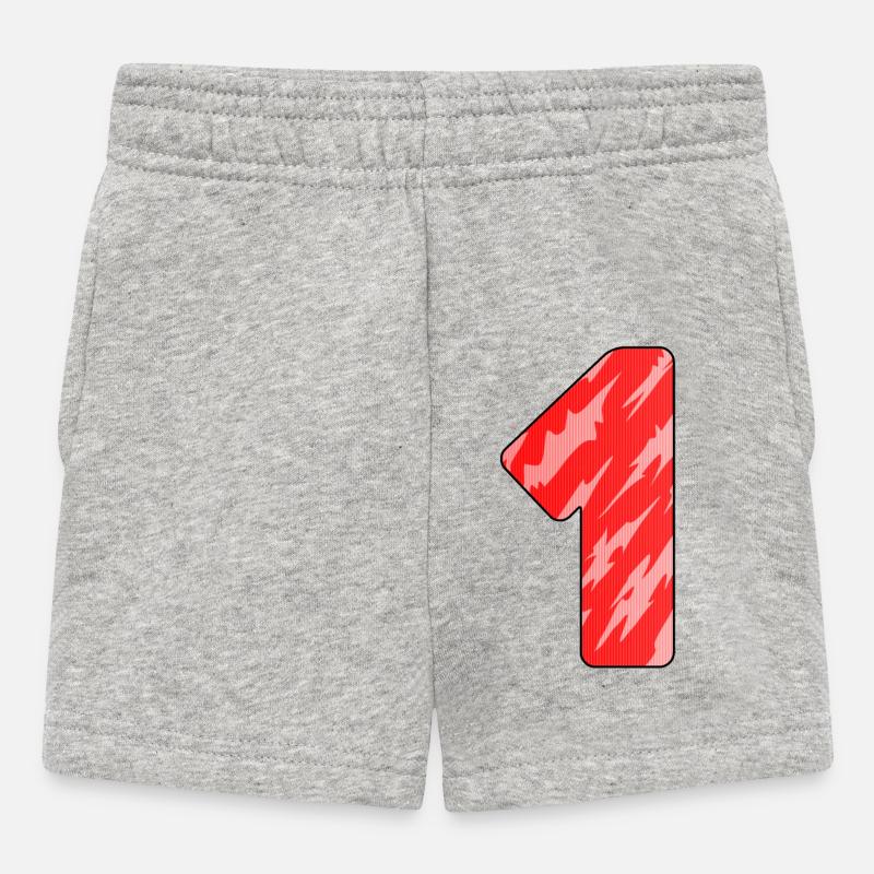 1 - Short Bébé - gris chiné