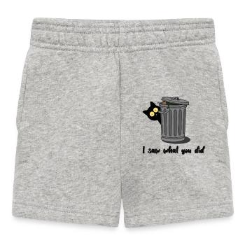 I saw what you did - Baby Shorts - Grau meliert - Vorne